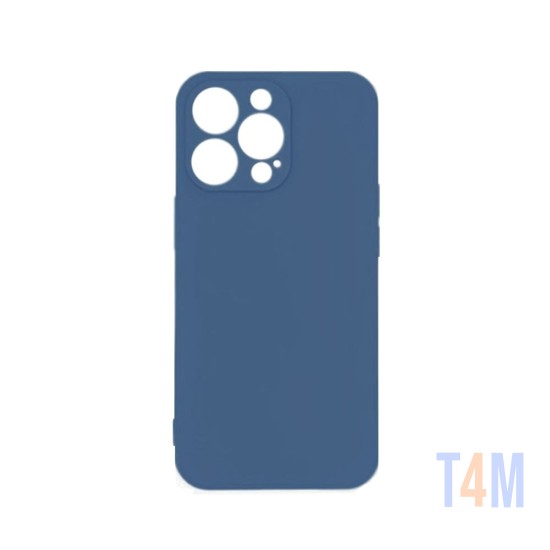 Capa de Silicone Mole para Apple iPhone 14 Pro Azul